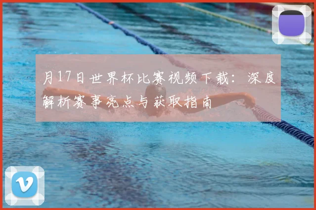 月17日世界杯比赛视频下载：深度解析赛事亮点与获取指南