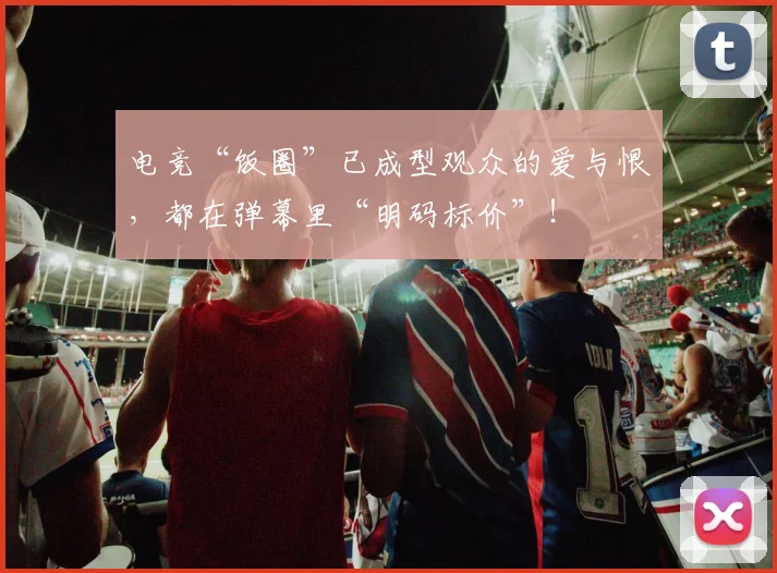 电竞“饭圈”已成型观众的爱与恨,都在弹幕里“明码标价”!